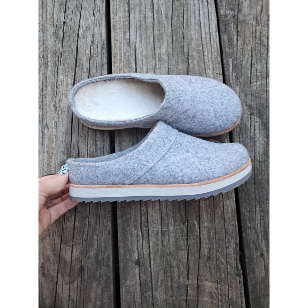 Merrell Women Juno Suede Mule 8 Gray Slip On Clog Comfort Gorpcore